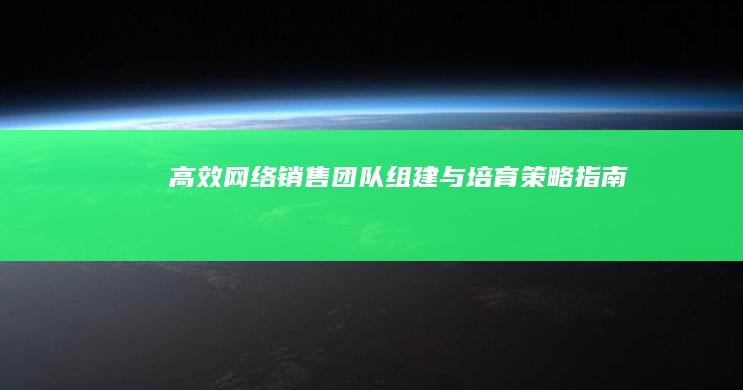 高效网络销售团队组建与培育策略指南